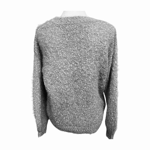 Anthropologie Philosophy by Republic Clothing Bouclé Fuzzy Sweater Size M cozy - Picture 4 of 6